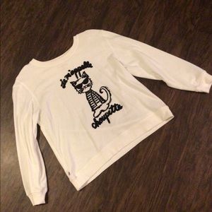 KARL LAGERFELD CHOUPETTE SWEATSHIRT SZ L